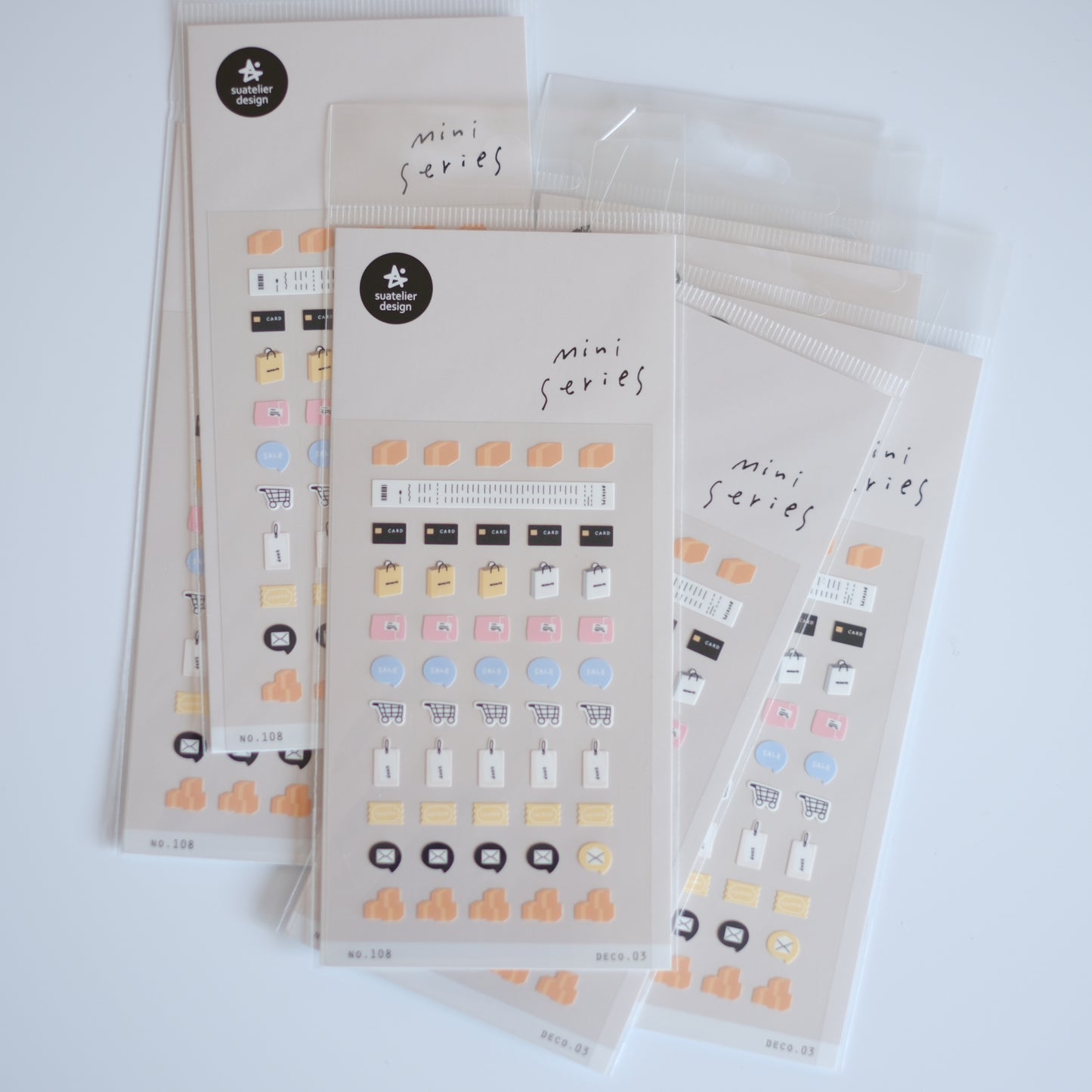 Suatelier Mini Series Stickers No. 108 - Shopping