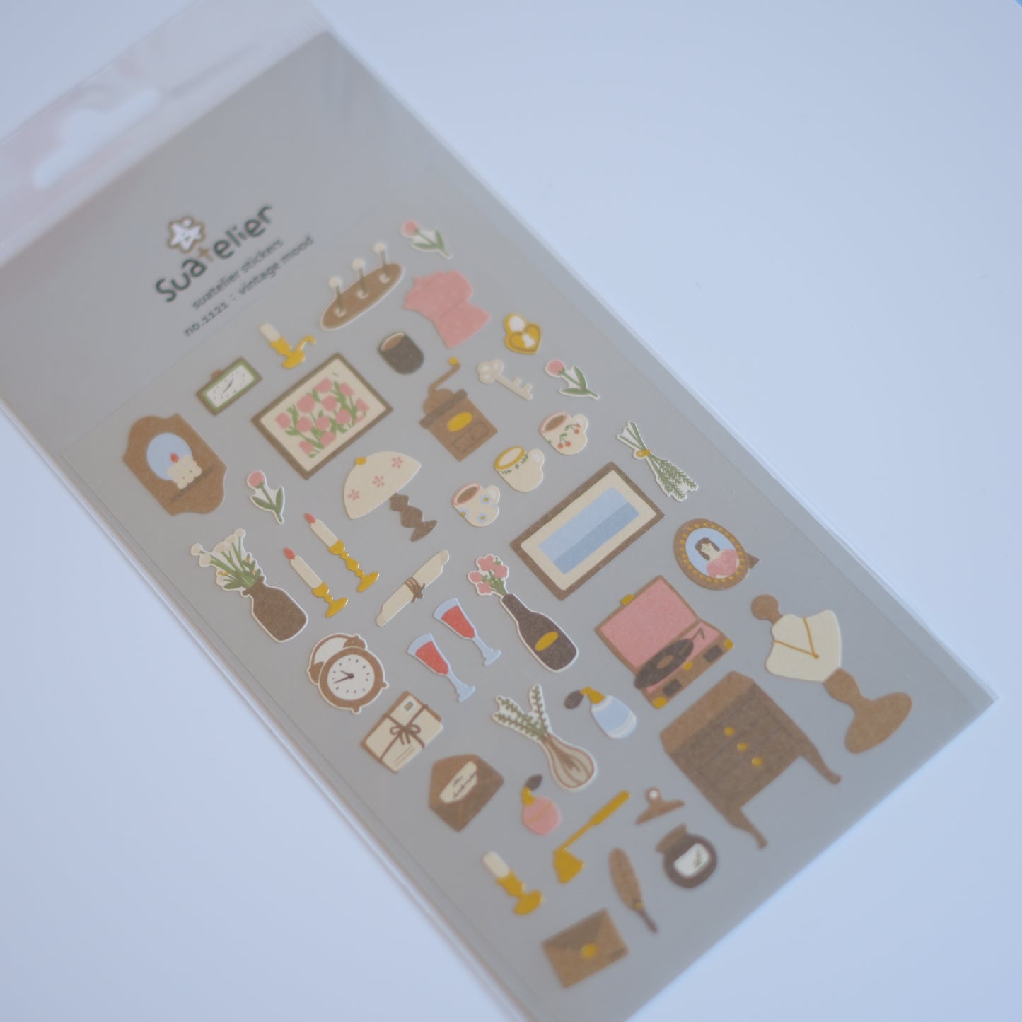 Suatelier Stickers No. 1121 - Vintage Mood