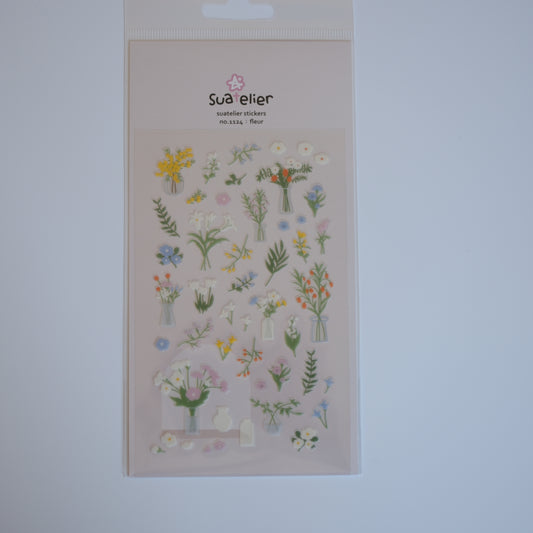 Suatelier Daily Deco Stickers No. 1124 - Fleur