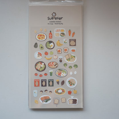 Suatelier Stickers No. 1133- Food Trip #5