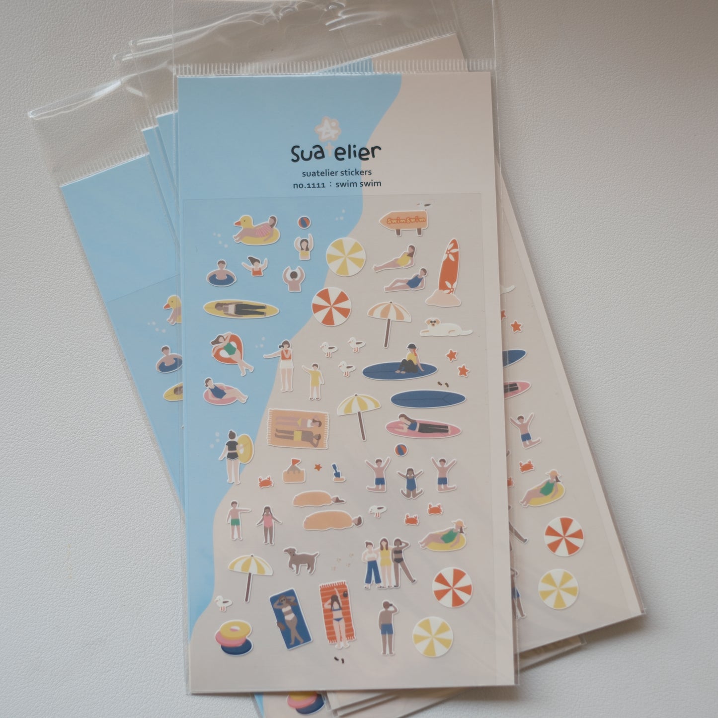 Suatelier Stickers No. 1111 - Swim Swim