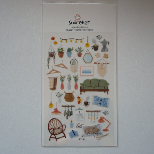 Suatelier Daily Deco Stickers No. 1075 - Home Sweet Home