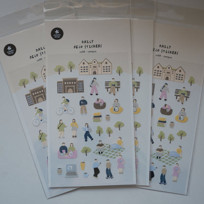 Suatelier Daily Deco Stickers No. 1168 - Campus