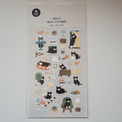 Suatelier Stickers No. 1139: Cat's Catch!