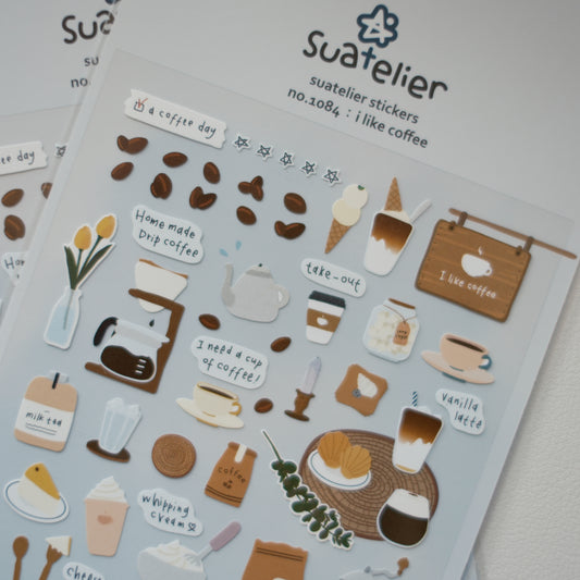 Suatelier Daily Deco Stickers No. 1084: I Like Coffee