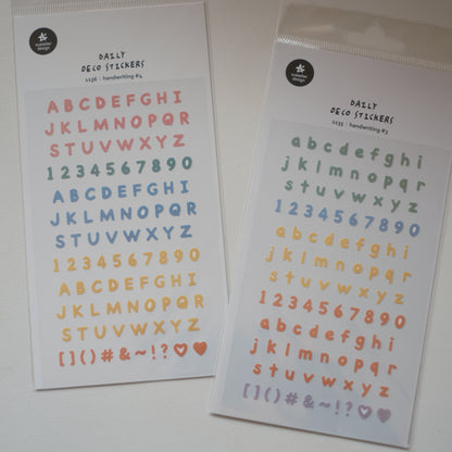 Suatelier Stickers - Upper/Lowercase Letters