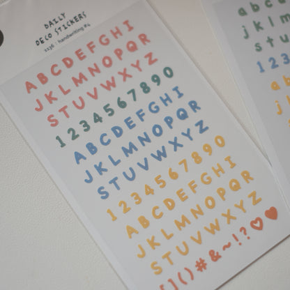 Suatelier Stickers - Upper/Lowercase Letters