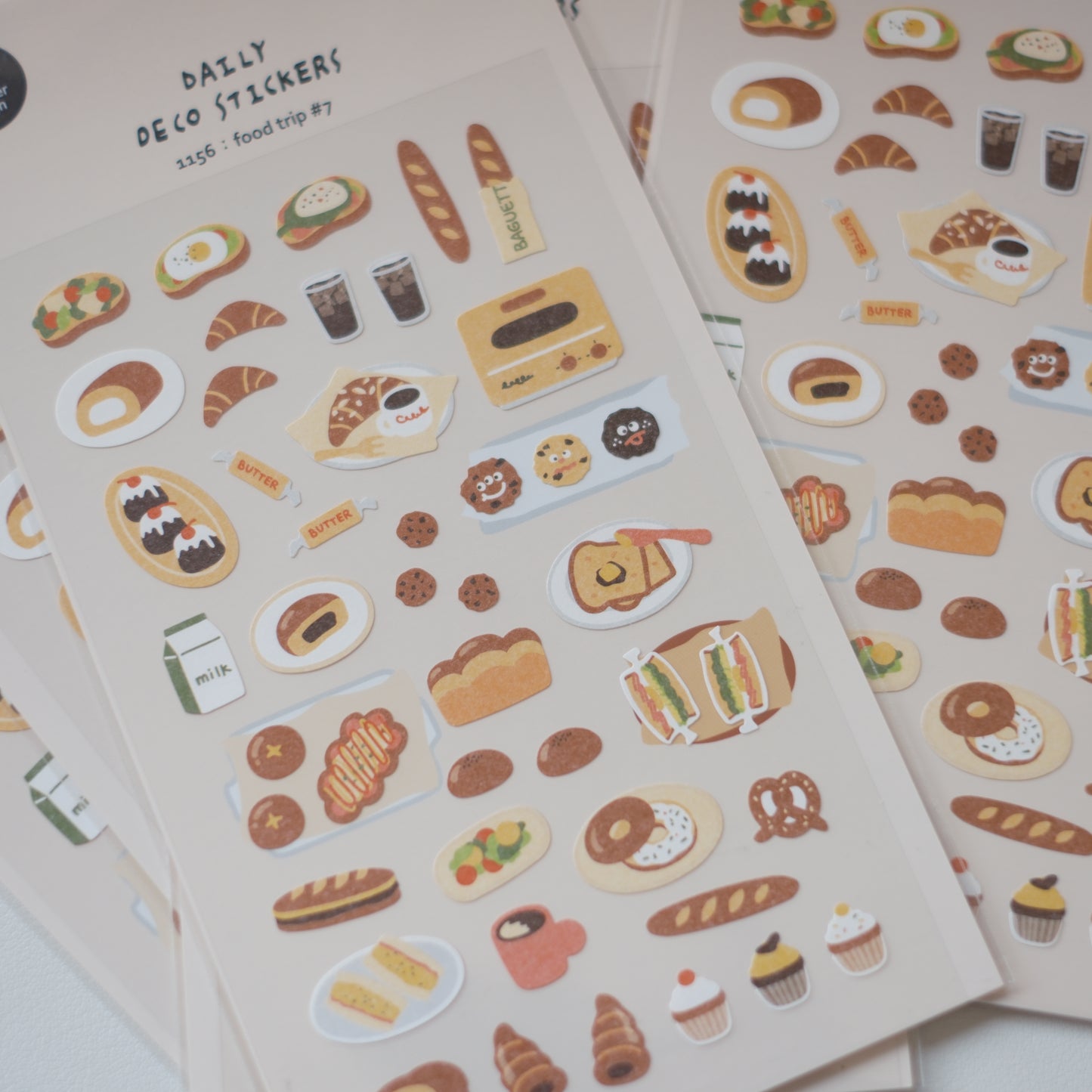 Suatelier Daily Deco Stickers No. 1156 - Food Trip #7