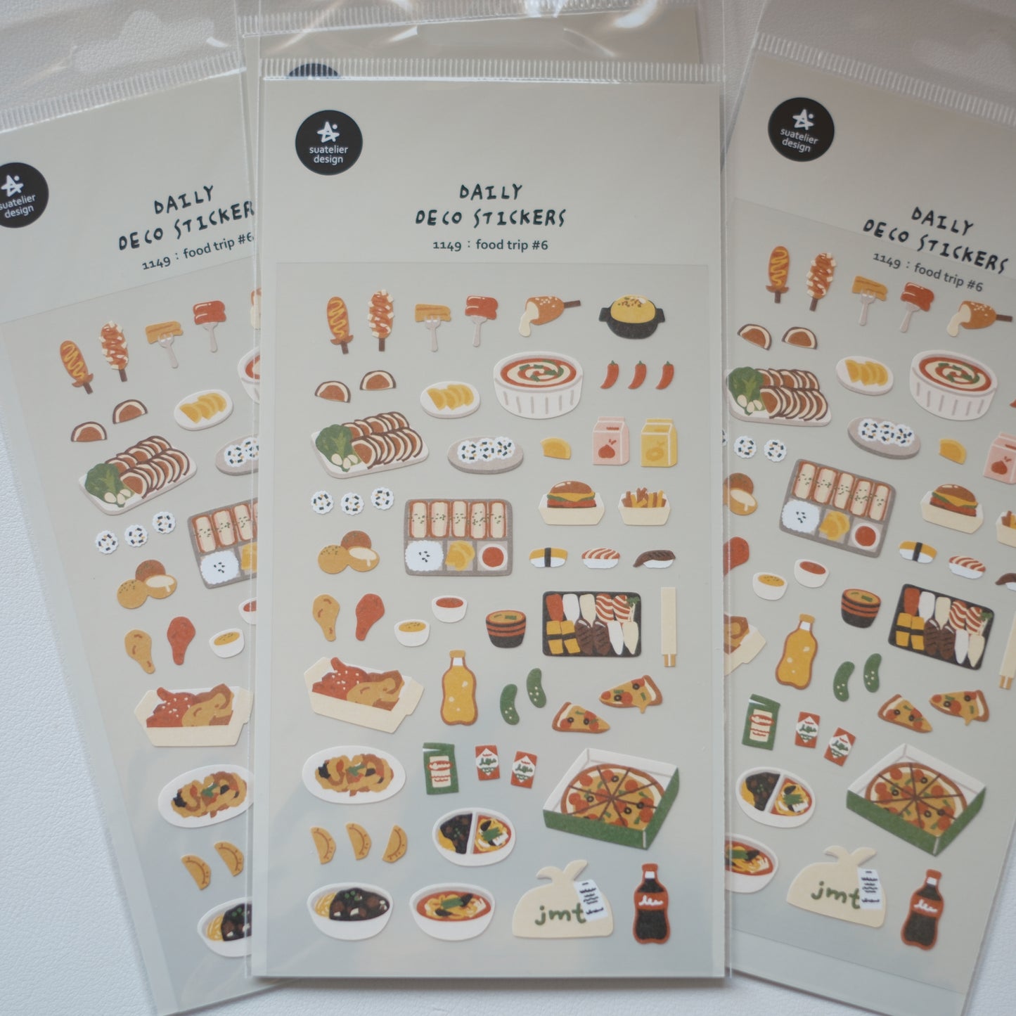 Suatelier Daily Deco Stickers No. 1149 Food Trip #6