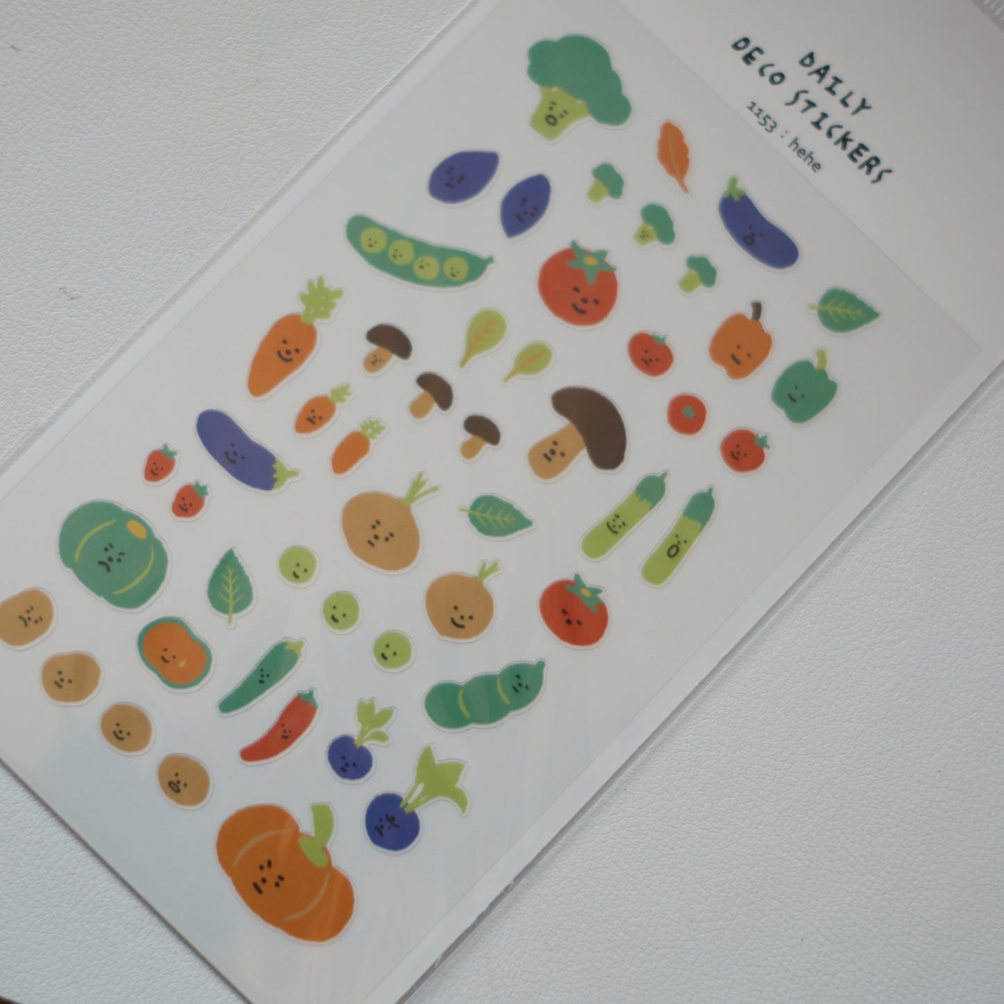 Suatelier Daily Deco Stickers No. 1153: Hehe (Vegetable Stickers)