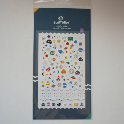 Suatelier Stickers No. 1068, Jelly Monsters