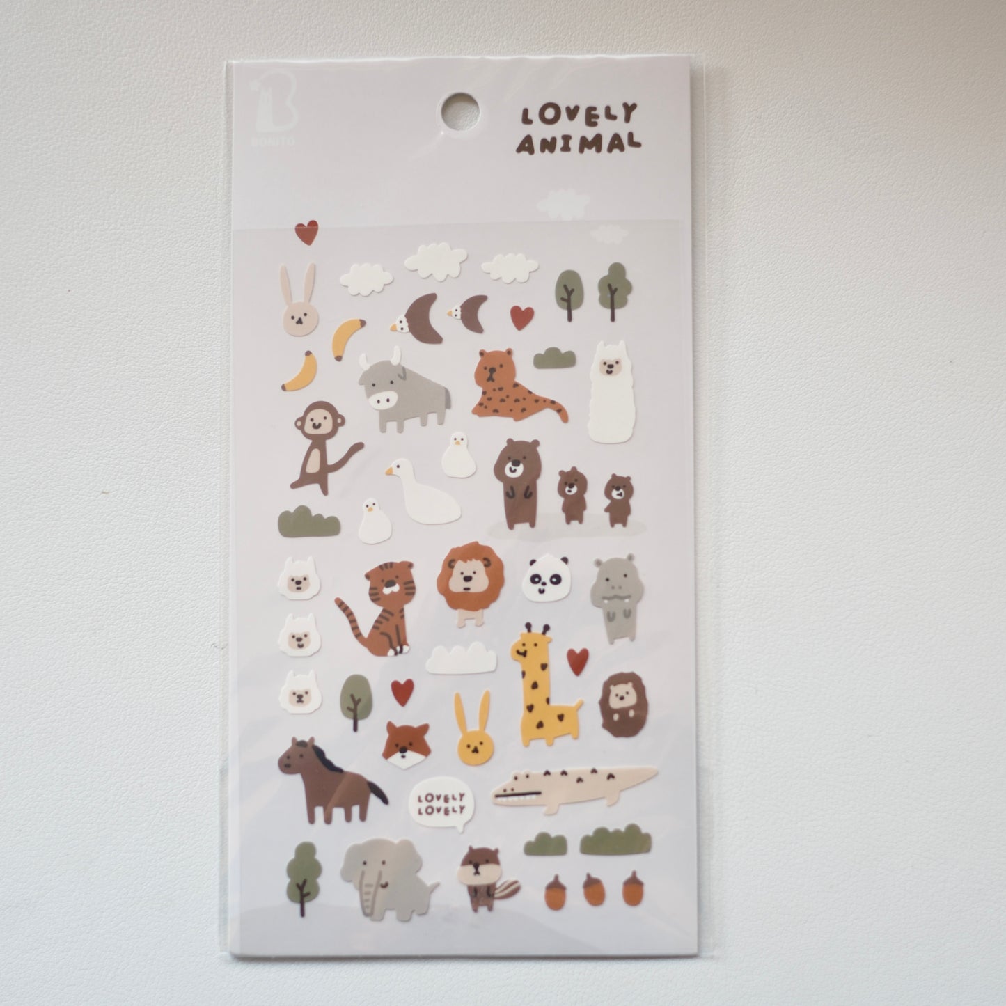 Lovely Animal Sticker Sheet