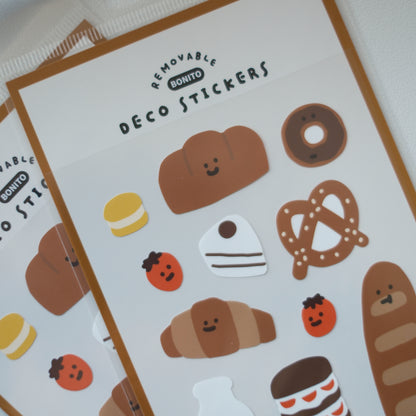 Removable Deco Stickers - Bread and Pastries