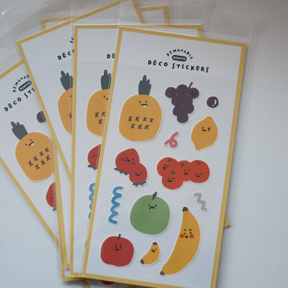 Removable Deco Stickers - Fruit