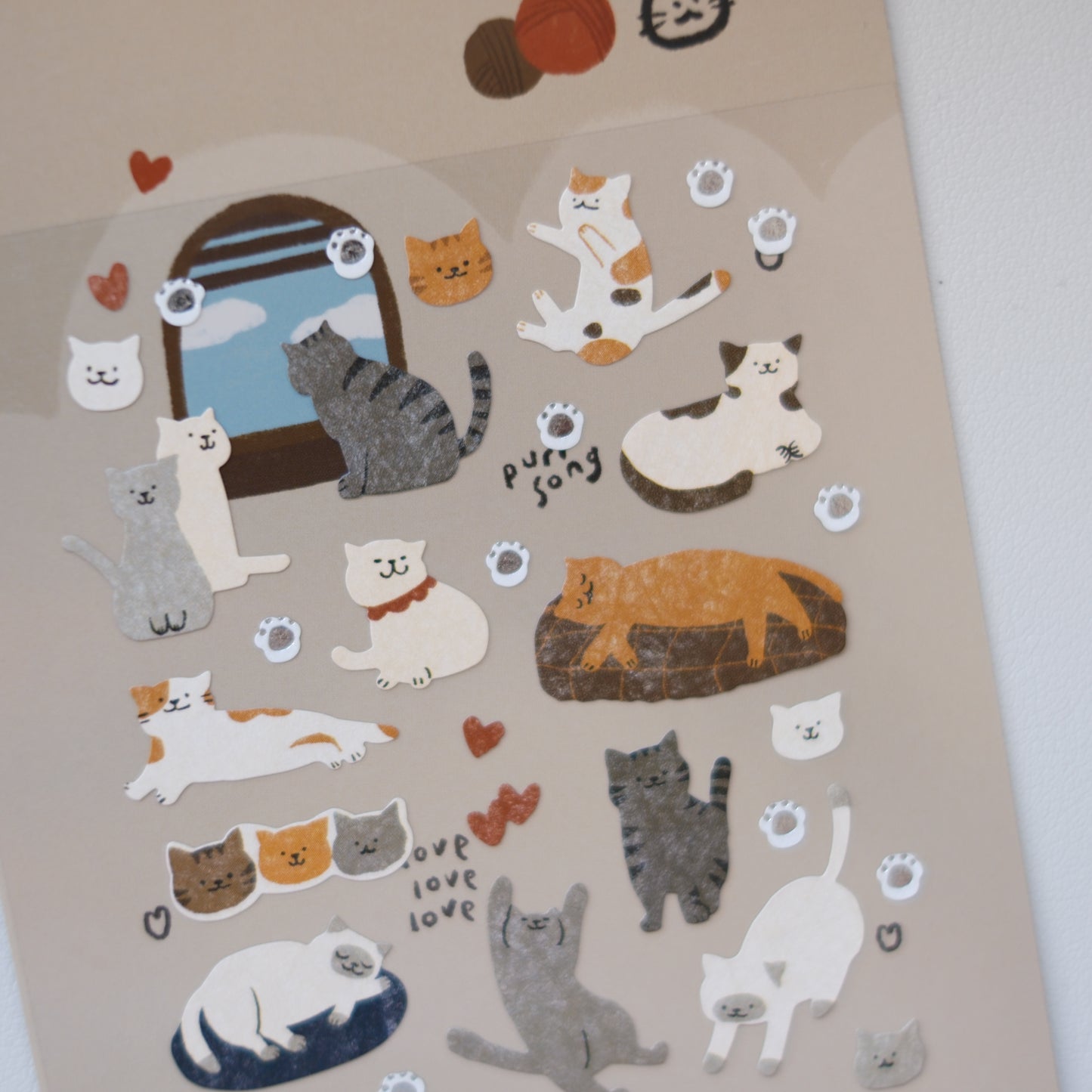 Cute Cat Sticker Sheet by BONITO