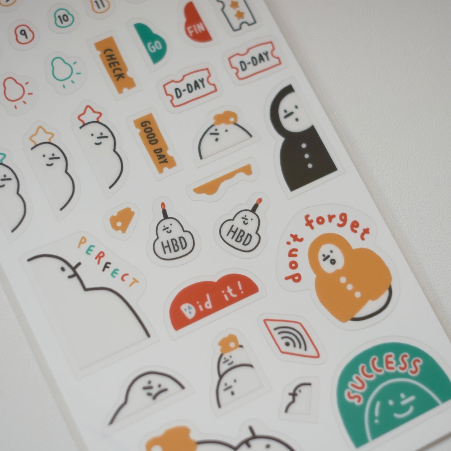 Removable Corner Deco Sticker Sheet