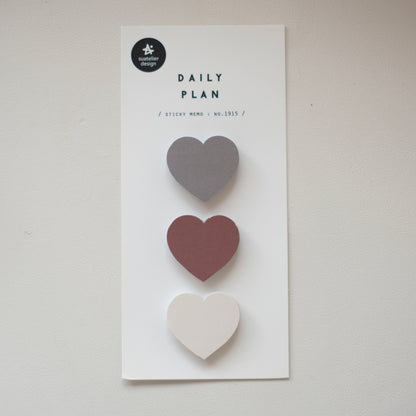 Suatelier Daily Plan - Heart Sticky Notes