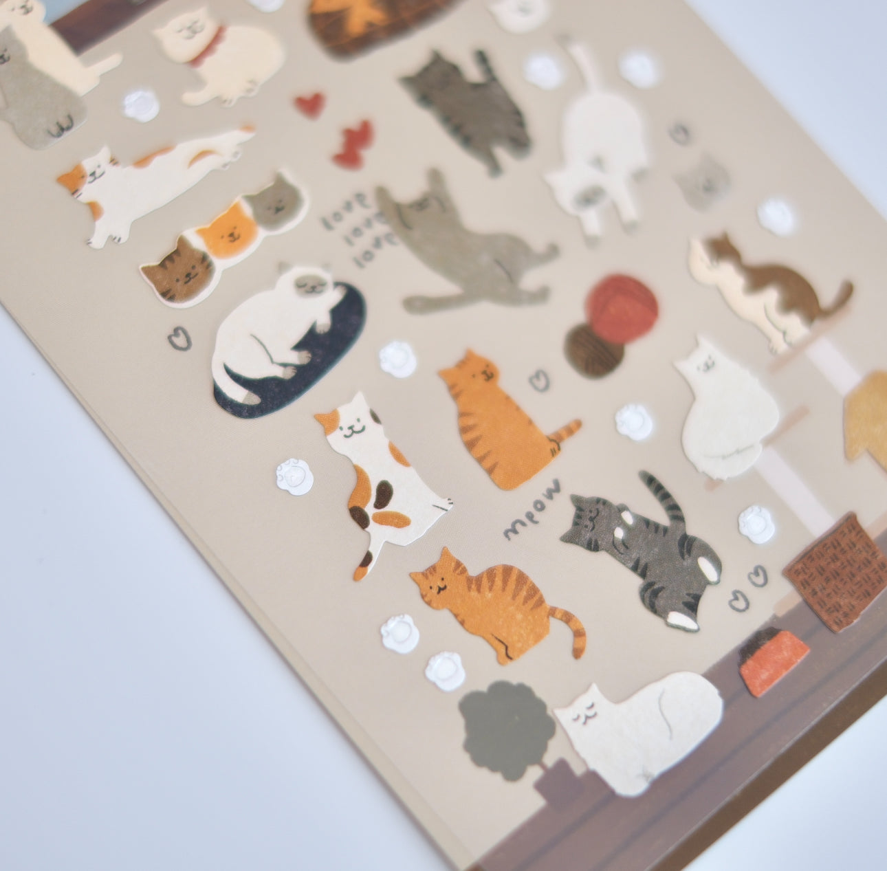 Cute Cat Sticker Sheet by BONITO