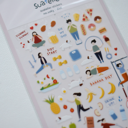 Suatelier Stickers No. 1063 - Diet