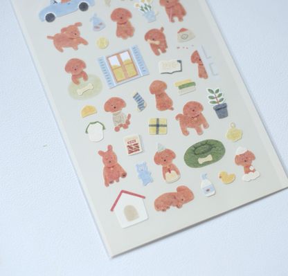 Suatelier Daily Deco Stickers No. 1160: Puppy