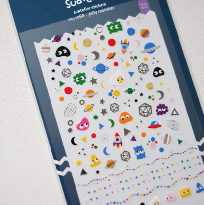 Suatelier Stickers No. 1068, Jelly Monsters