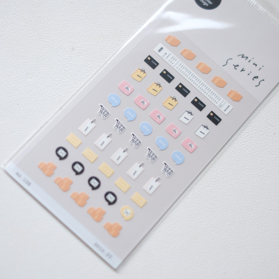 Suatelier Mini Series Stickers No. 108 - Shopping