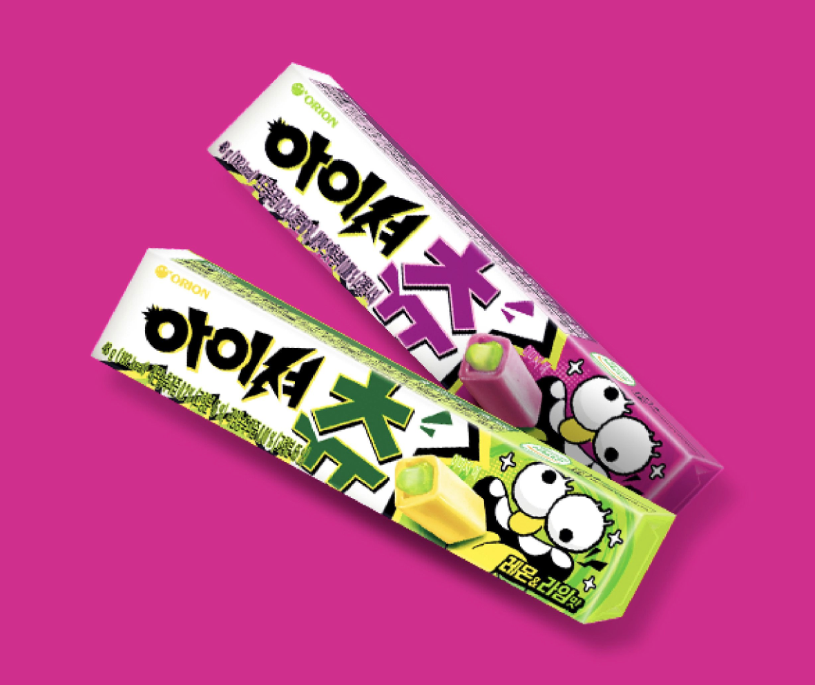 아이셔츄 Sour Chewy Candy - Grape/Shine Muscat Flavor