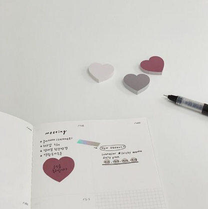 Suatelier Daily Plan - Heart Sticky Notes