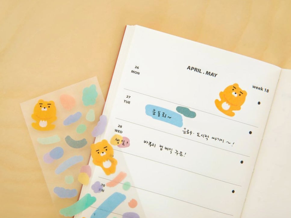 Kakao Friends Confetti Stickers