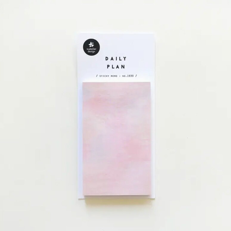 Suatelier Design Daily Plan - "Pink Sky" Sticky Notes