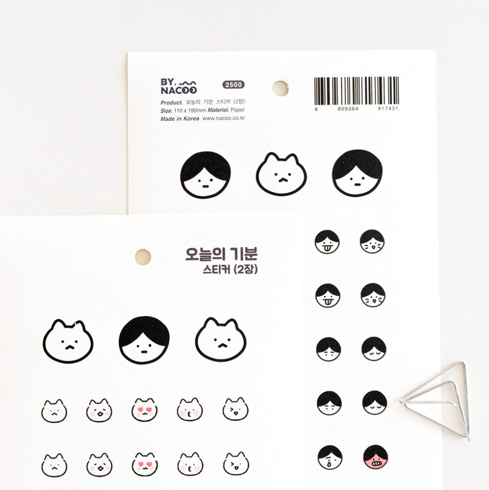 Today's Mood Sticker Sheets