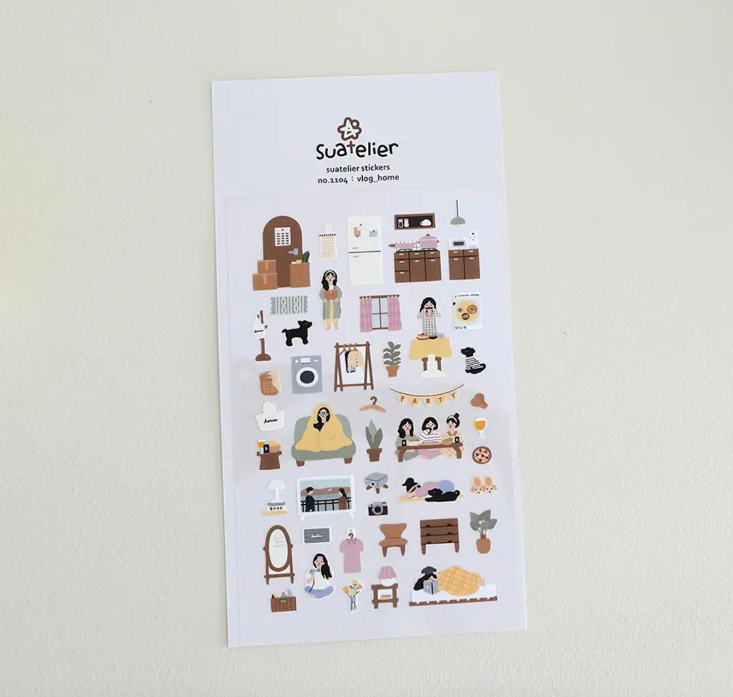 Suatelier Stickers "Vlog Home" No. 1104