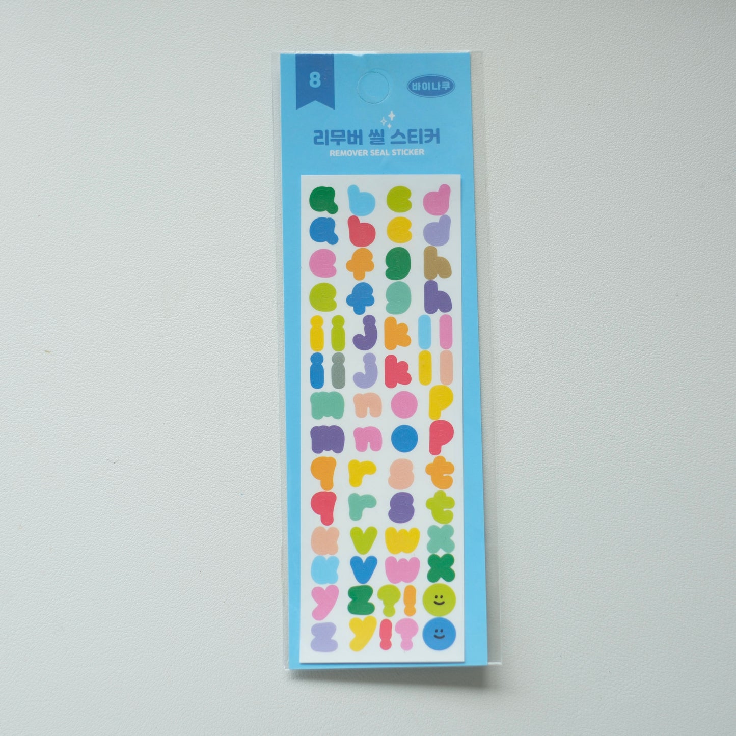 Removable Letter and Number Stickers